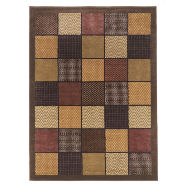 Ashley R404902 Rug Signature Design by Ashley Patchwork Brown Rug - Madison Seating