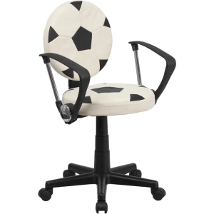Soccer Swivel Task Chair with Arms - by Flash Furniture