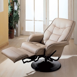 Swivel-Chair-Recliner-with-Beige-Leatherette-Upholstery-by-Coaster-Fine-Furniture-1