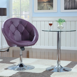 Swivel-Chair-with-Purple-Leather-like-Vinyl-Upholstery-by-Coaster-Fine-Furniture-1