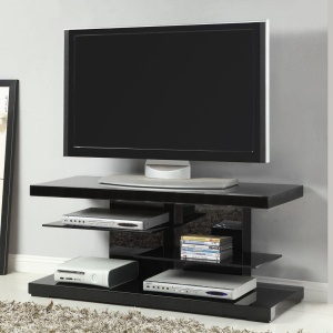 TV-Stand-with-High-Gloss-Black-Finish-by-Coaster-Fine-Furniture-1