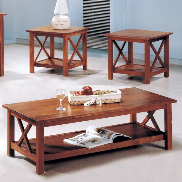 Three-Piece-Coffee-Table-Set-with-Brown-Finish-by-Coaster-Fine-Furniture