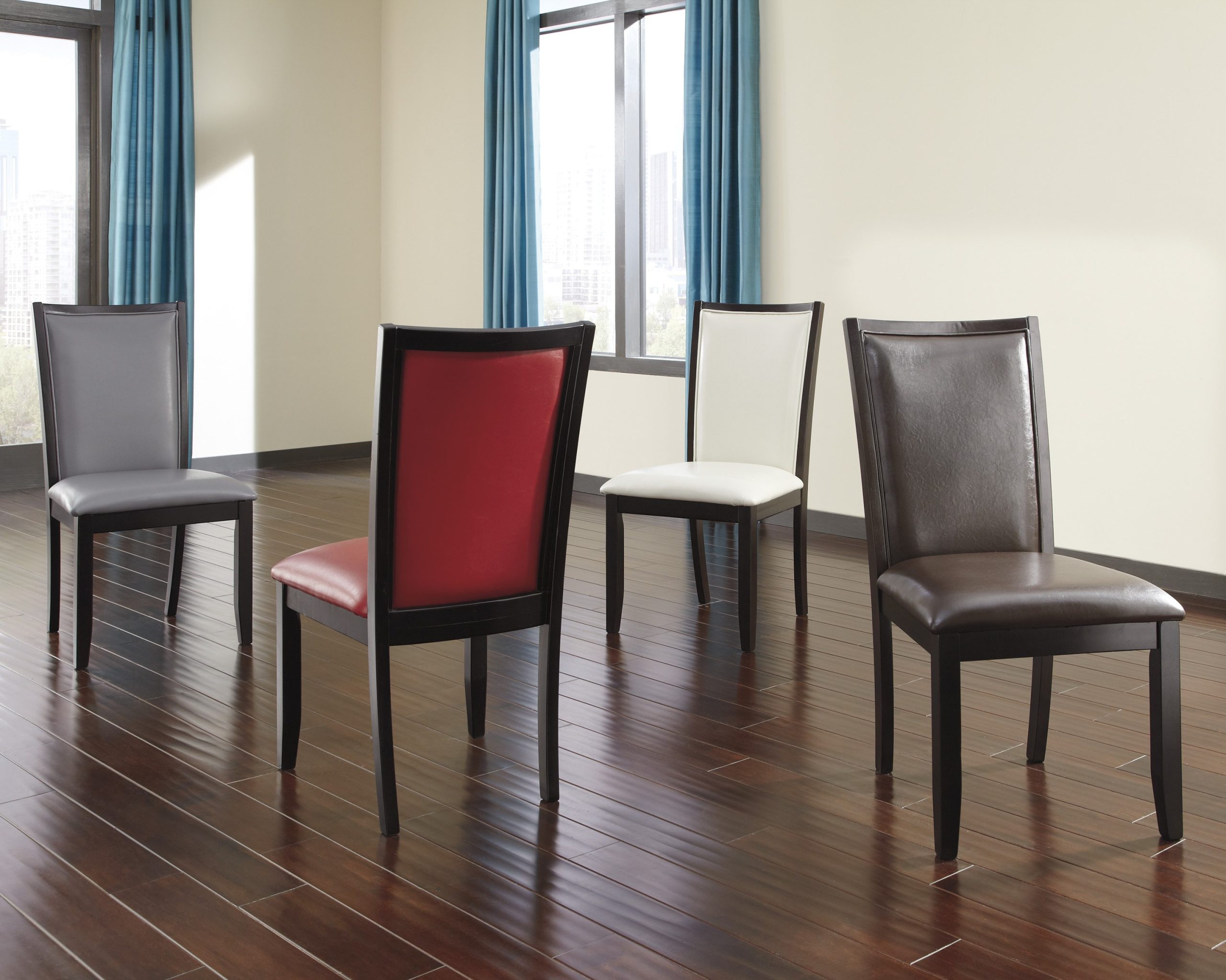 Trishelle Brown Upholstered Dining Side Chair (Set of 2) by Ashley Furniture - Image 2