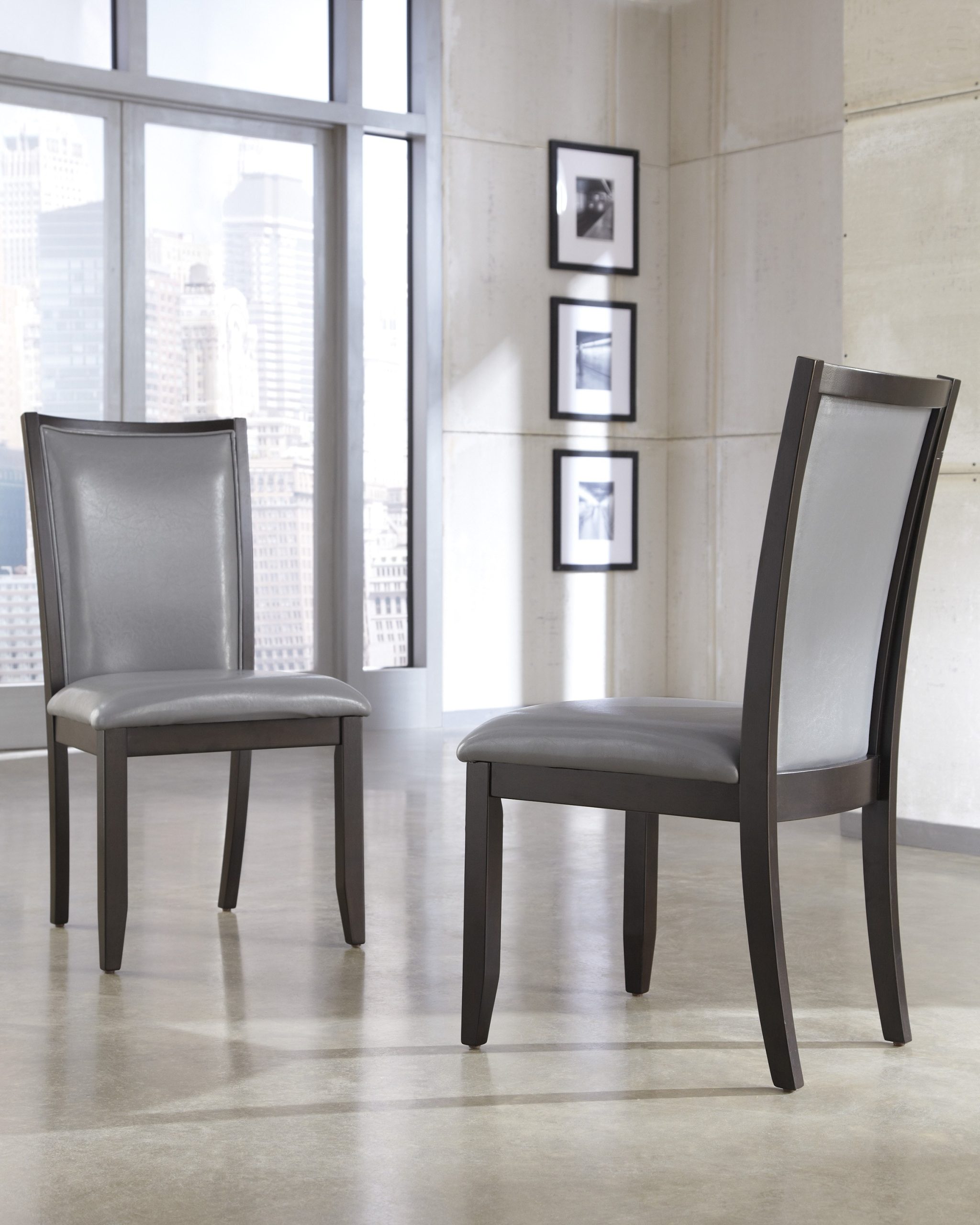 Trishelle Gray Upholstered Dining Side Chair (Set of 2) by Ashley Furniture