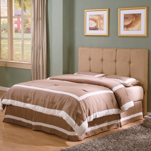 Tufted-Queen-Size-Headboard-with-Tan-Microfiber-Upholstery-by-Coaster-Fine-Furniture