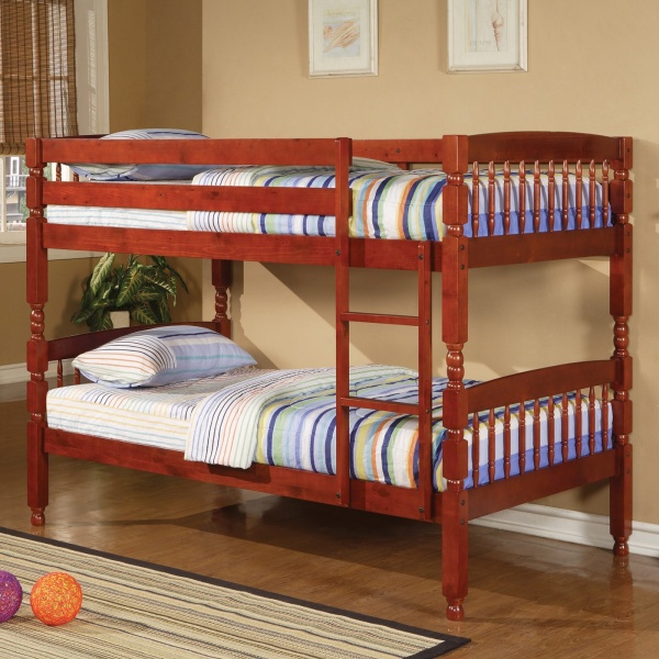 Twin-over-Twin-Bunk-Bed-with-Cherry-Finish-by-Coaster-Fine-Furniture