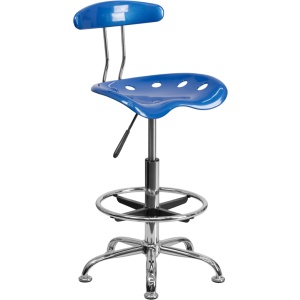 Vibrant-Bright-Blue-and-Chrome-Drafting-Stool-with-Tractor-Seat-by-Flash-Furniture