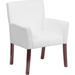 White-Leather-Executive-Side-Reception-Chair-with-Mahogany-Legs-by-Flash-Furniture