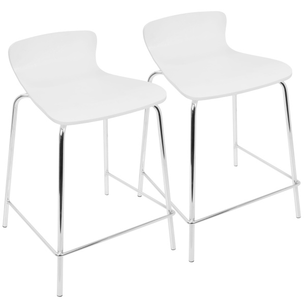 Woodstacker-Contemporary-Stackable-Counter-Stools-in-White-by-LumiSource-Set-of-2