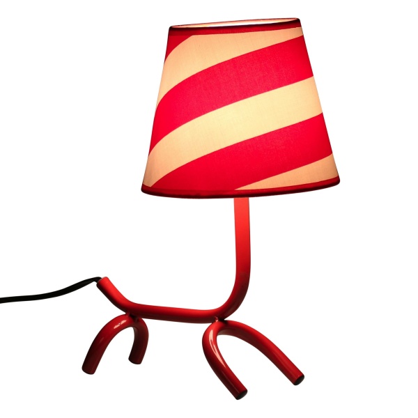 Woof-Lamp-in-Red-Body-Red-White-Shade-by-LumiSource