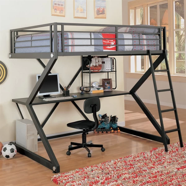 Workstation-Loft-Bed-with-Built-in-Desk-by-Coaster-Fine-Furniture