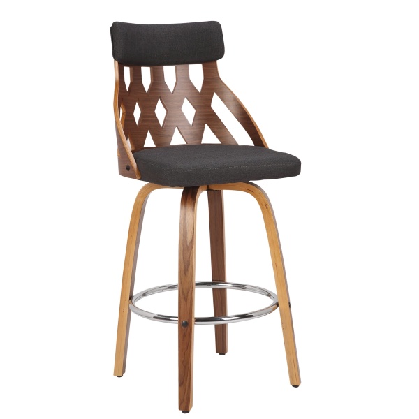 York-Mid-Century-Modern-26-Counter-Stool-in-Walnut-and-Charcoal-by-LumiSource
