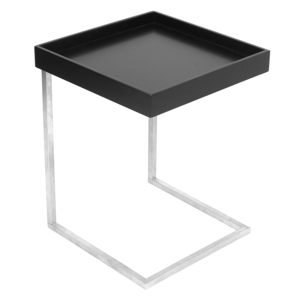 Zenn-Contemporary-End-Table-with-Removable-Tray-in-Black-by-LumiSource