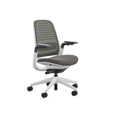 Steelcase Series 1 Office Chair- Fully Loaded- Lumbar - Black Seat Fabric
