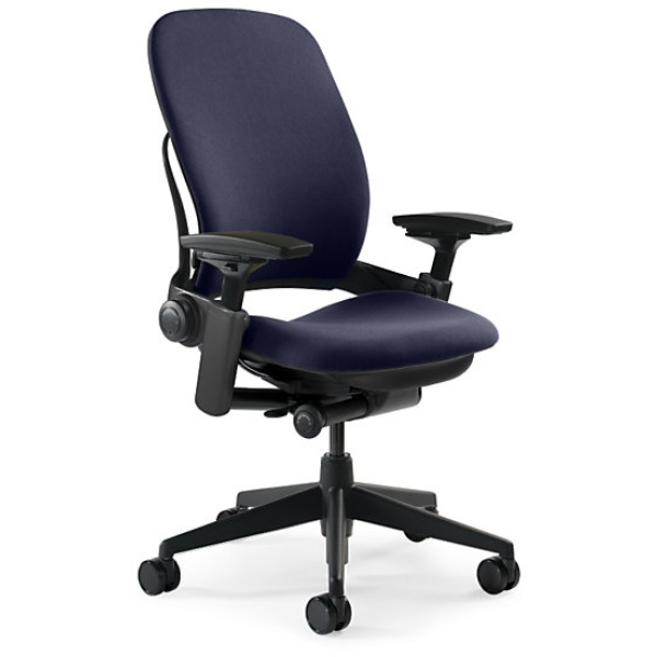 Leap Chair V2 by Steelcase - Fabric - Dark Blue
