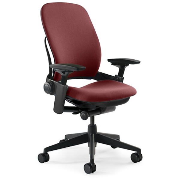 Leap Chair V2 by Steelcase - Fabric - Maroon
