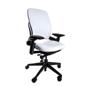 Leap Chair V2 in White Leather by Steelcase