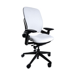 Leap Chair V2 by Steelcase - Leather - Pure White